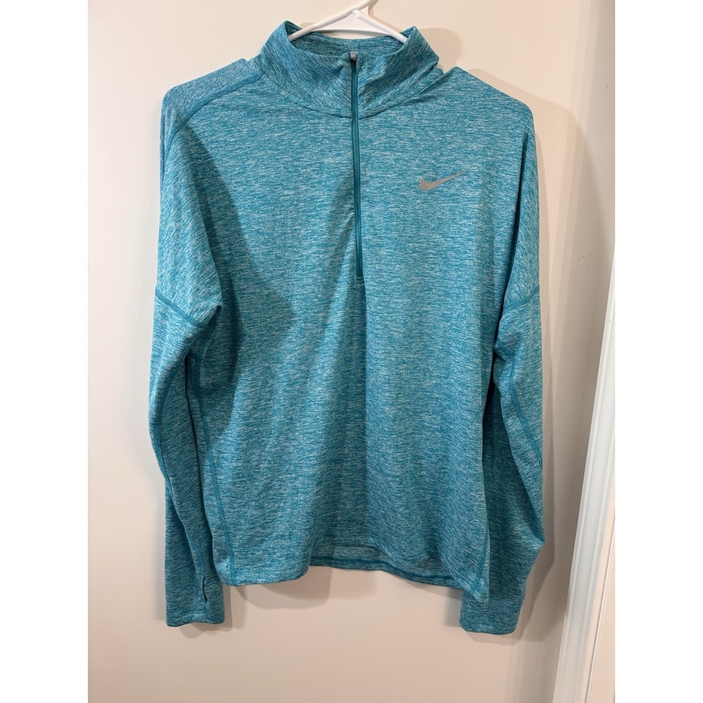 Nike Dri-FIT Element Running 1/2 Zip Pullover Womens Sz Medium‎ Blue Performance